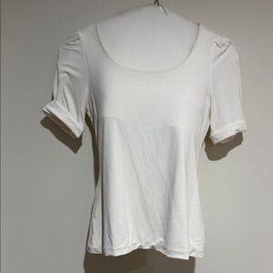 White House Black Market White Short Sleeve Top